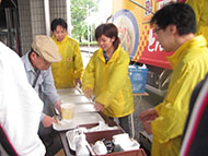 関東・東北豪雨 被災地での炊き出し