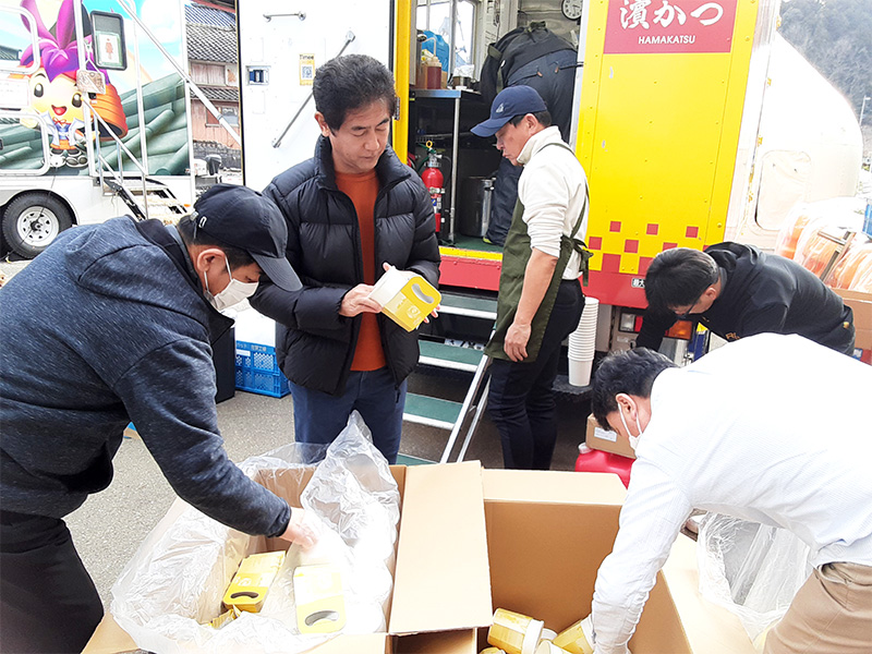 能登半島地震 被災地での炊き出し